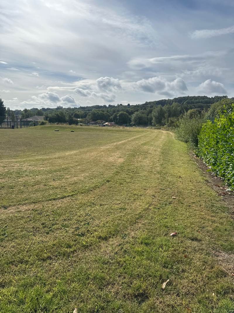 walking near me in Old Ford Football field & Childrens Play Area in autumn