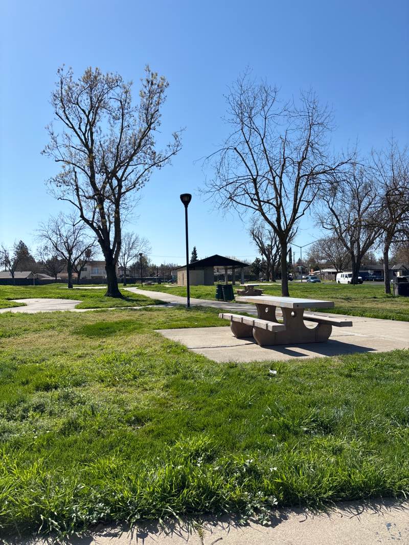 walking near me in Revard Manor Park in spring