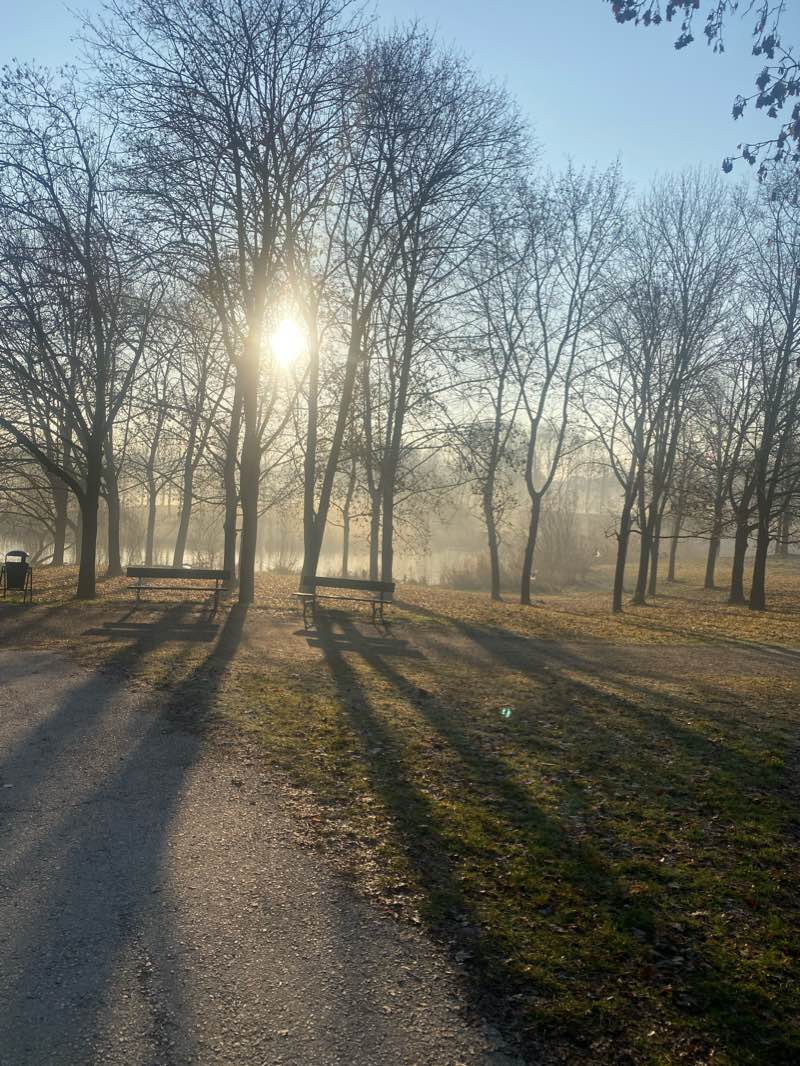 walking near me in Parco Vittime del rogo del 6/12/2007 Thyssenkrupp in winter