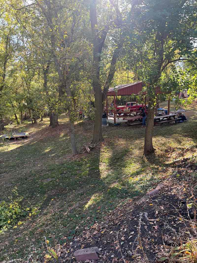 walking near me in Miller Park in autumn