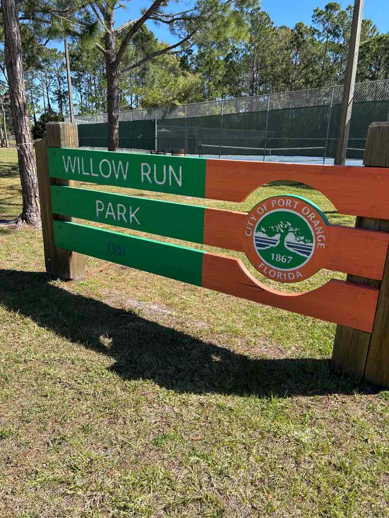 walking near me in Willow Run Park in spring