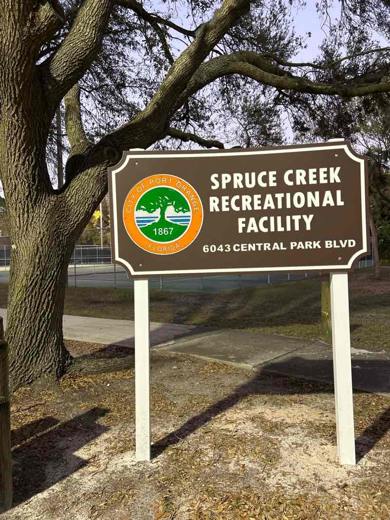 walking near me in Spruce Creek Road Park in spring