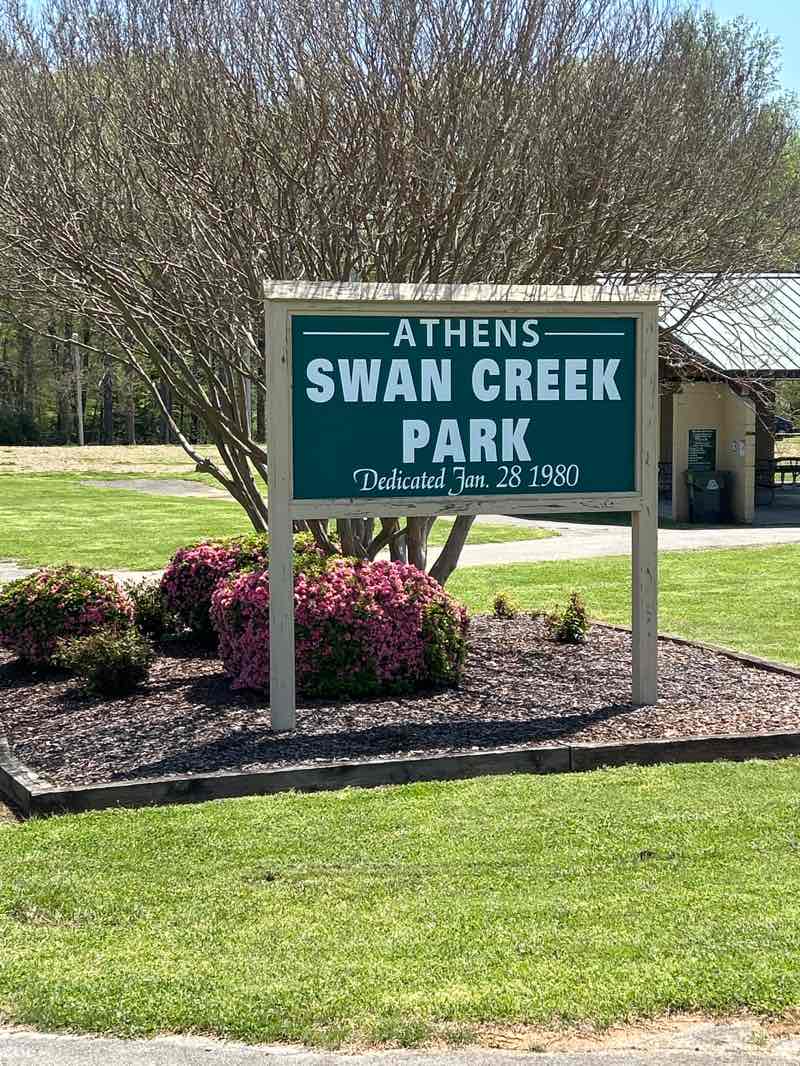 walking near me in Athens Swan Creek Park in spring