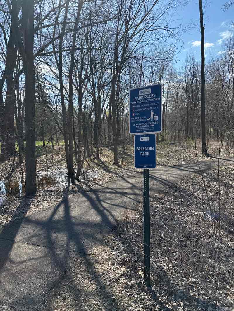 walking near me in Fazendin Park in spring