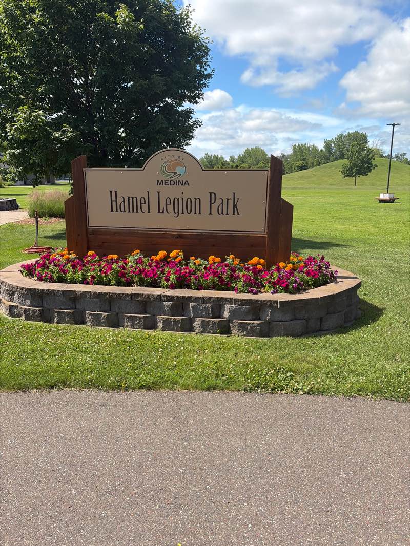 walking near me in Hamel Legion Park in summer