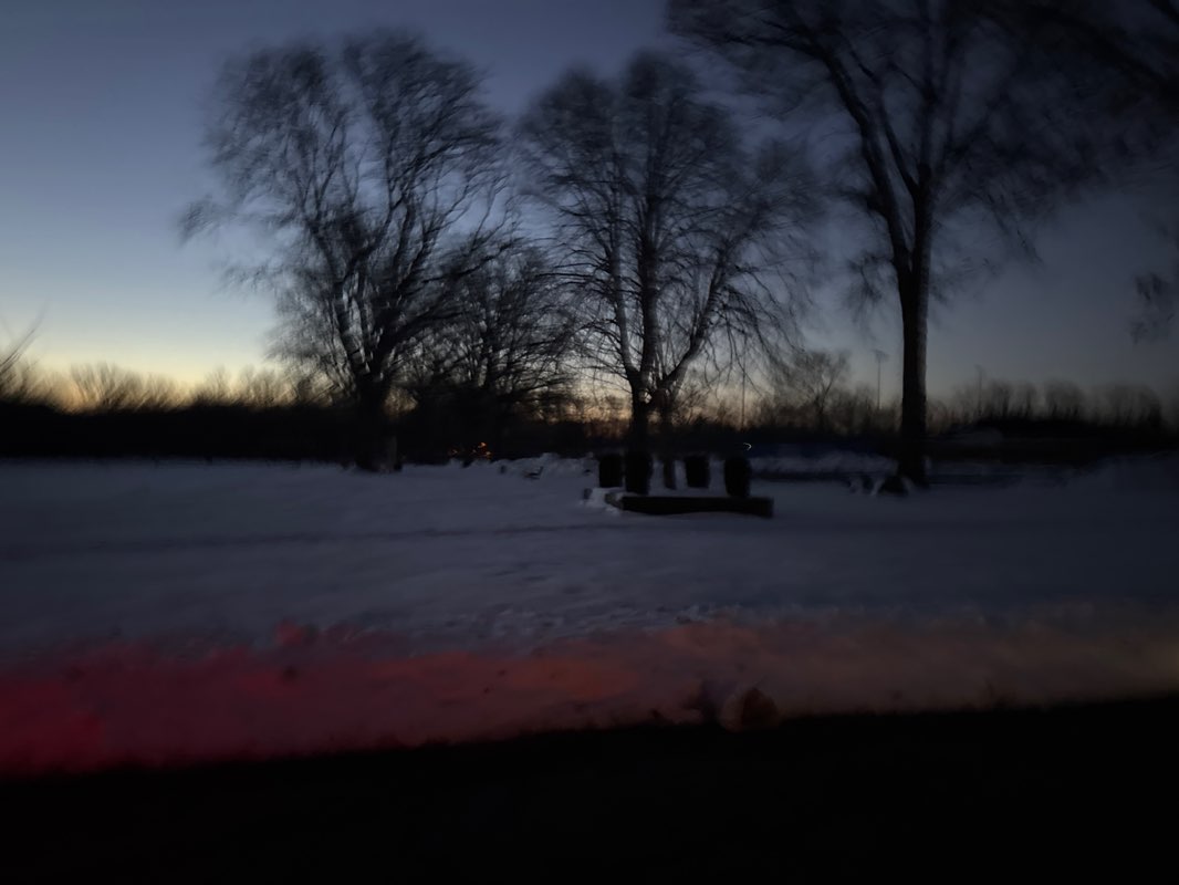 walking near me in Tamaques Park in winter