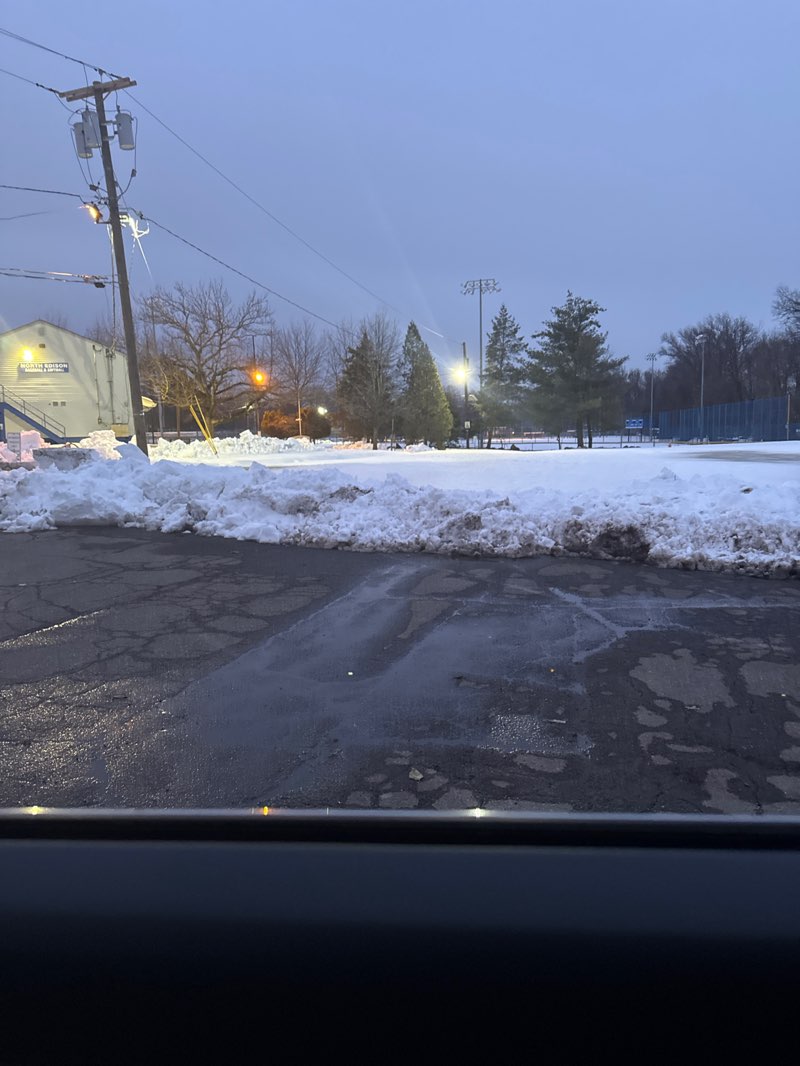 walking near me in North Edison Baseball and Softball Park in winter