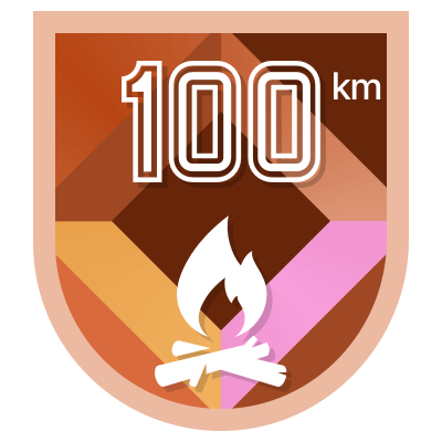 100 km icon