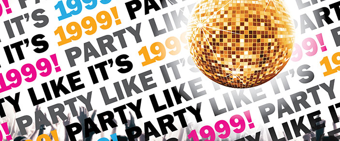 Party like it's 1999 🥳✨️🎈🎉 logo