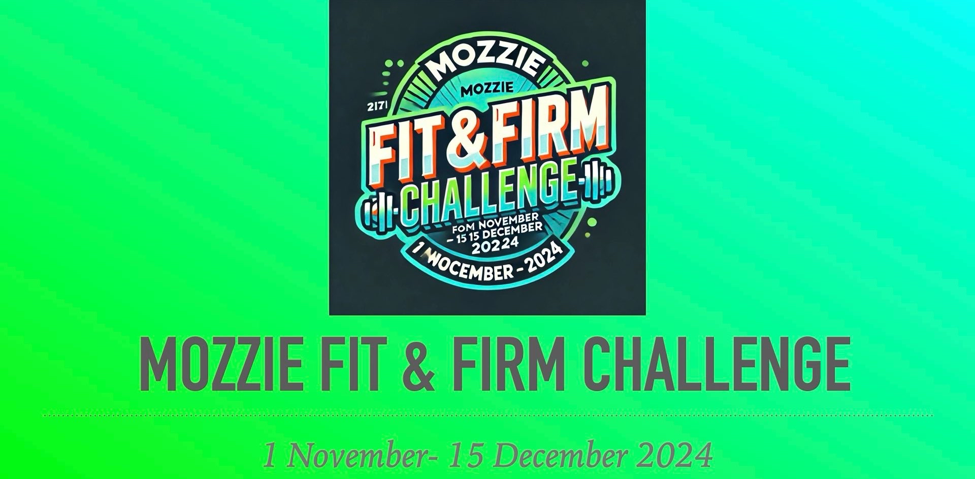 Mozzie Fit&Firm Challenge 2024 logo