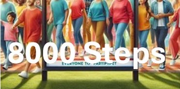 Route 1: Daily 8000 steps - 211 miles in 59 days logo
