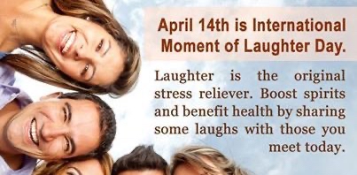🤣INTERNATIONAL MOMENT OF LAUGHTER DAY April 14 😂 logo