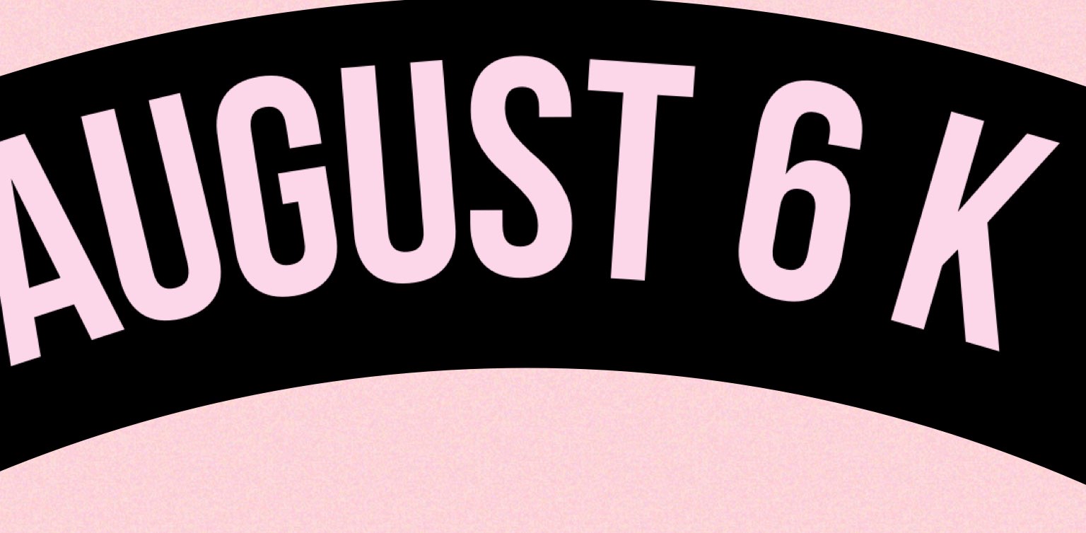 August 6 k steps challenge logo