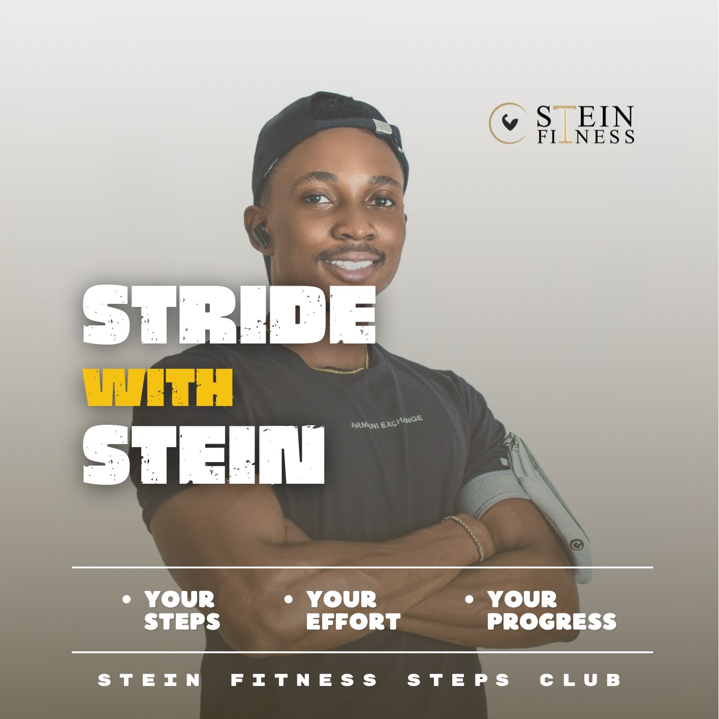 STRIDE WITH STEIN logo
