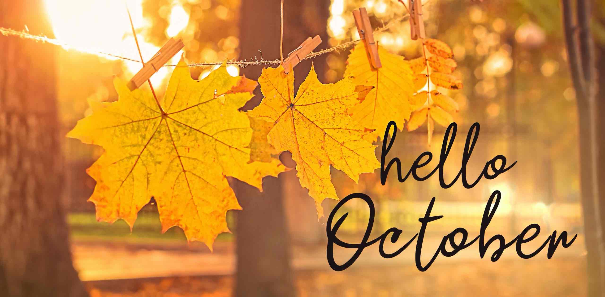Hello October! 🥾🍁 logo