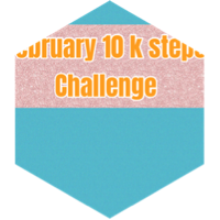 February 10 k steps challenge icon