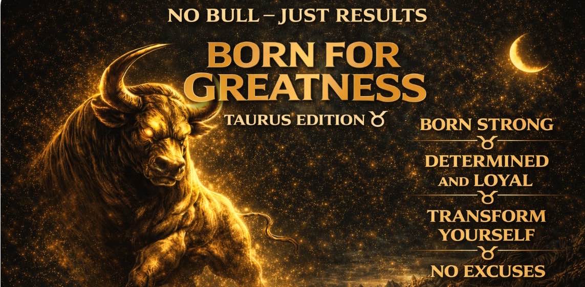 🐂BORN FOR GREATNESS ♉️ TAURUS EDITION ♉️ logo