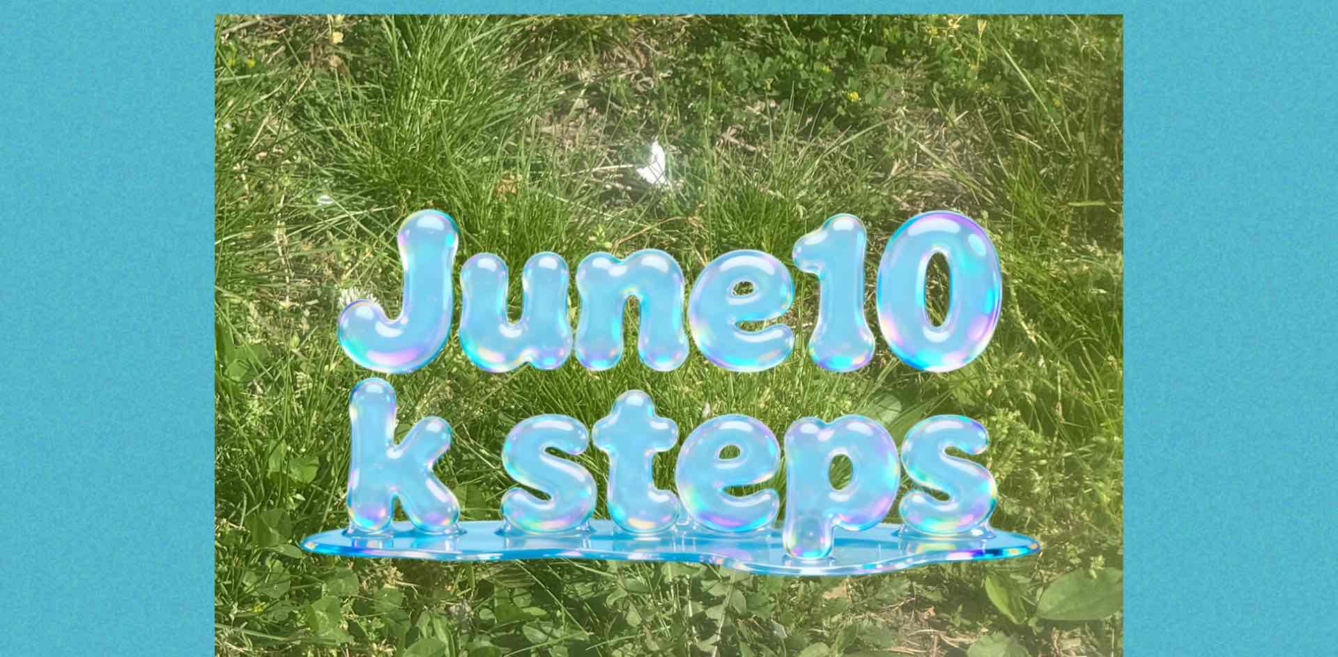 June ten k steps a day logo