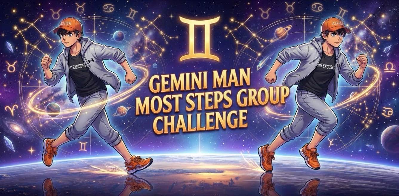 Gemini Man 6 Million Steps Group Challenge logo