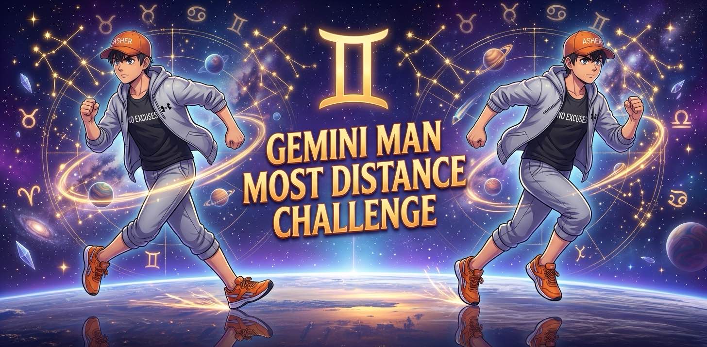 Asher’s ‘ Gemini Man’ Group Distance Challenge logo