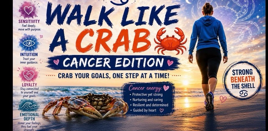 ♋️WALK LIKE A CRAB 🦀—CANCER EDITION ♋️ logo