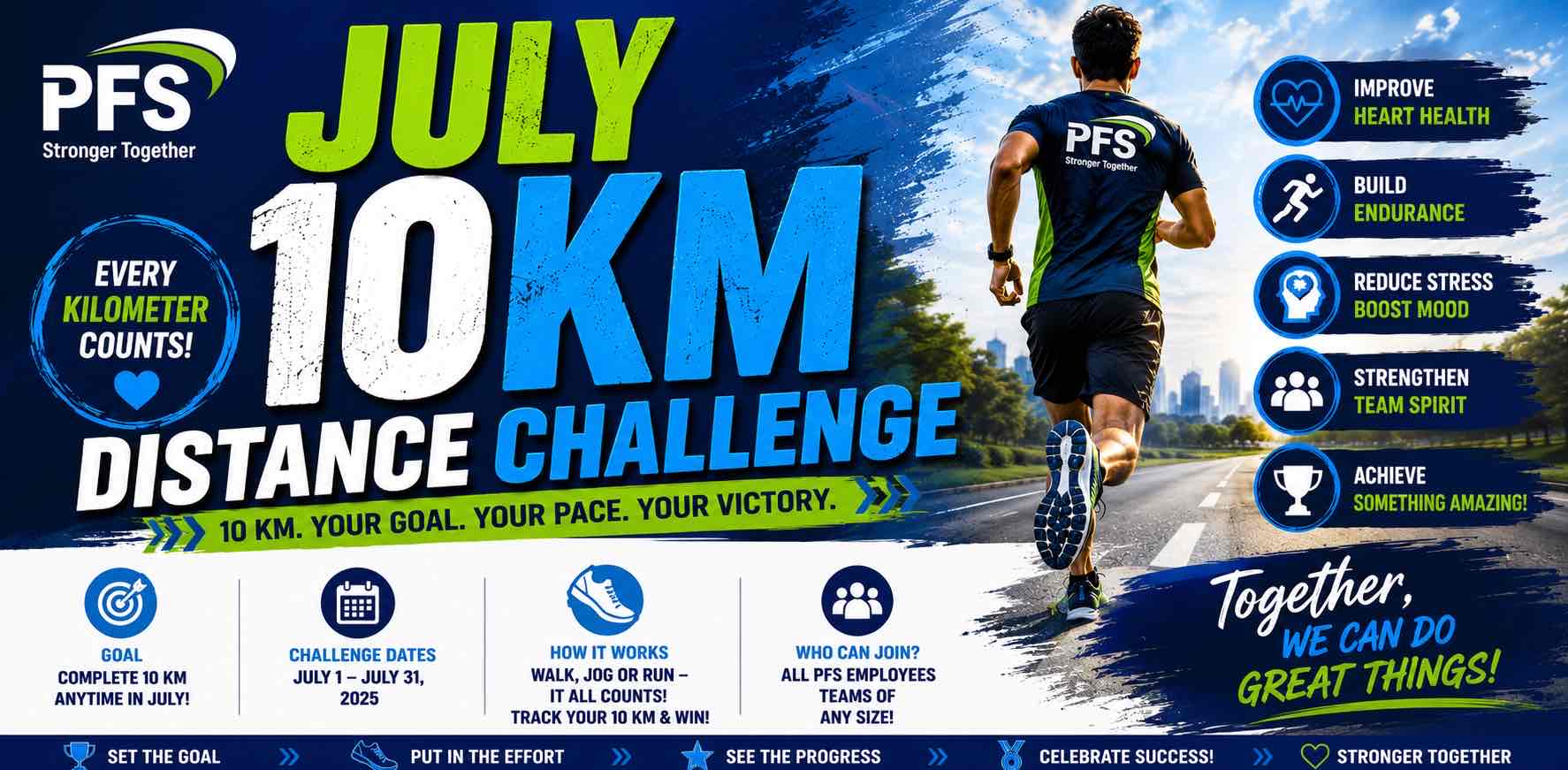 JULY 10KM DISTANCE CHALLENGE logo
