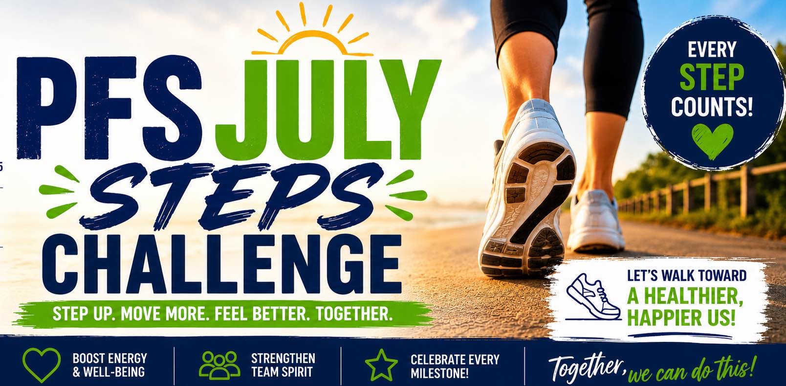 PFS JULY STEPS CHALLENGE logo