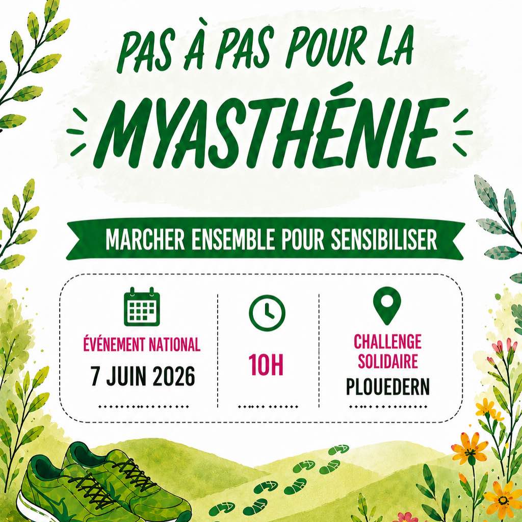 Pas à pas pour la myasthénie🤍 logo