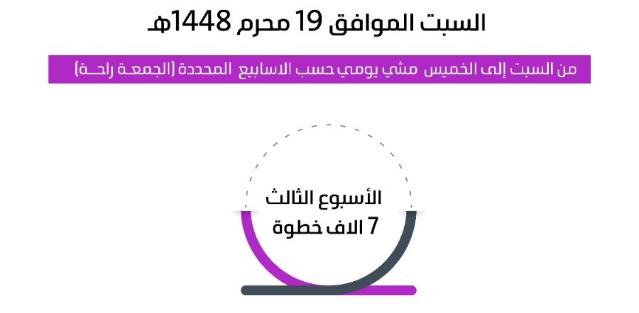 تحدي الخطوات الصيفي الأسبوع الثالث 🌹 logo