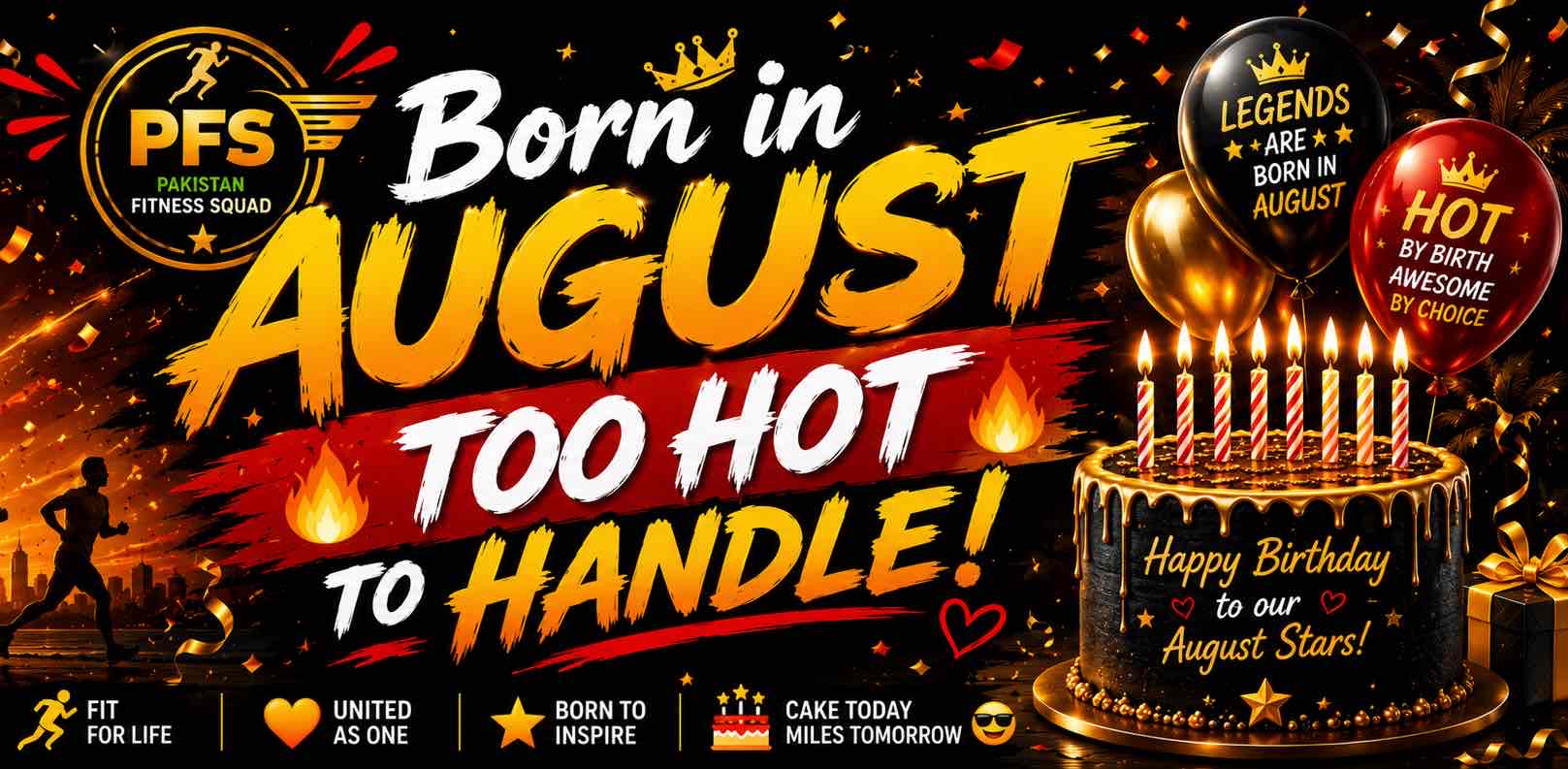 🎂BORN IN AUGUST – TOO HOT TO HANDLE ⭐️ logo