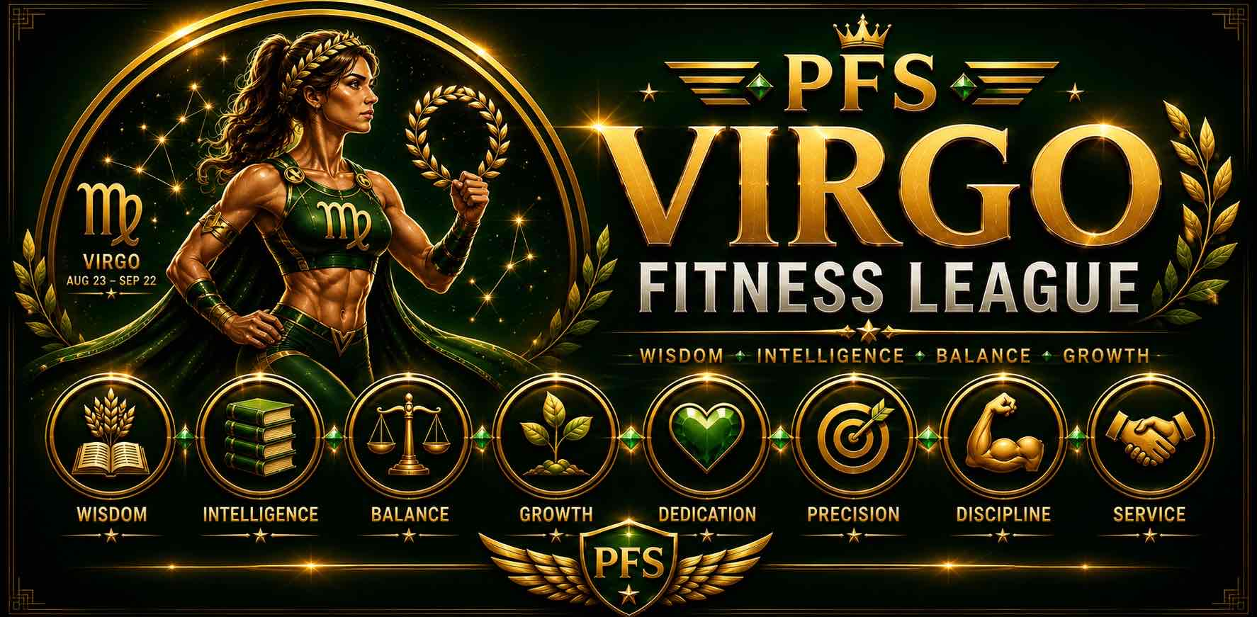 ♍️ VIRGO FITNESS LEAGUE ♍️ logo