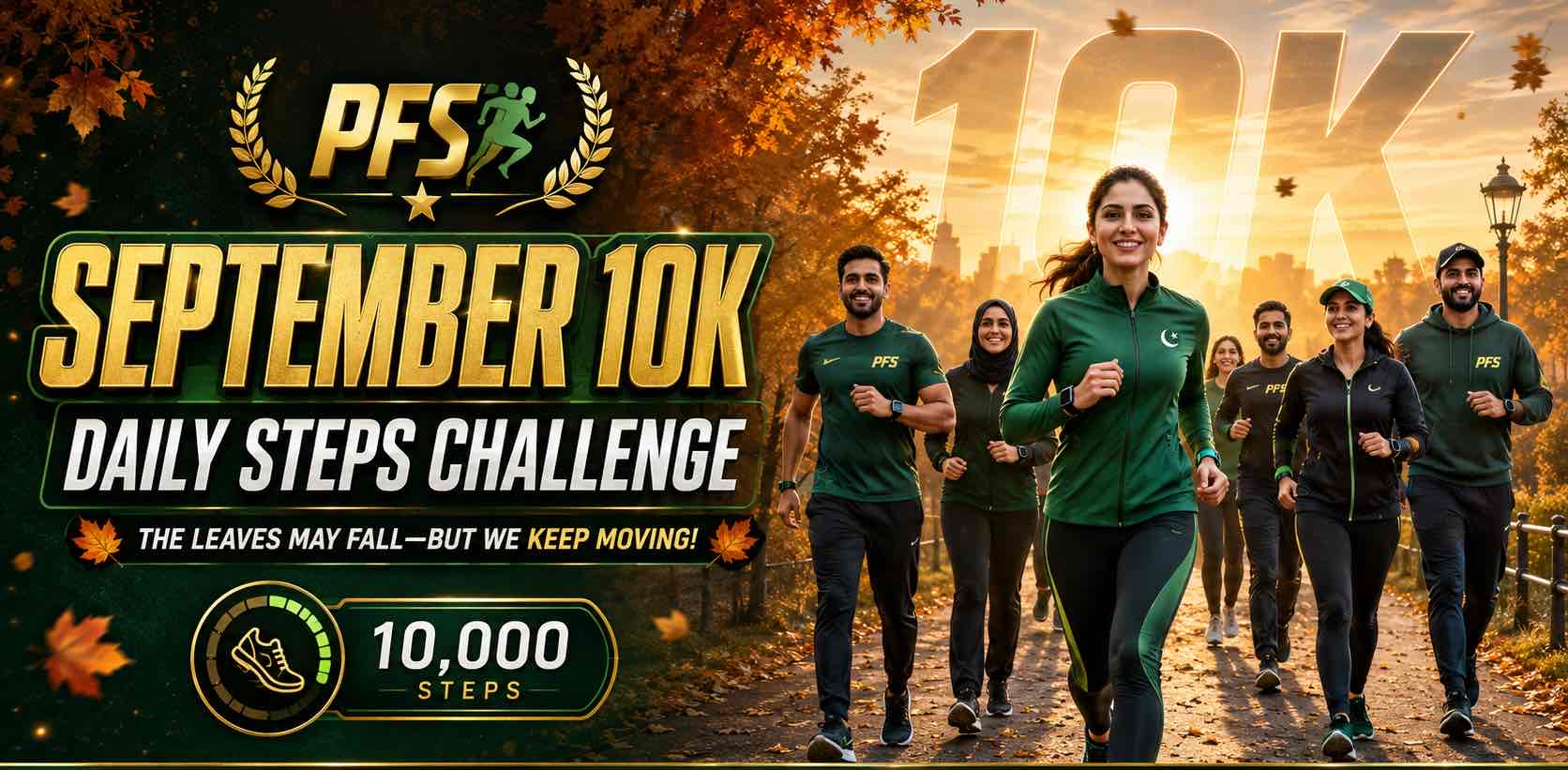 🍁SEPTEMBER 10K-DAILY STEPS CHALLENGE 🍁 logo