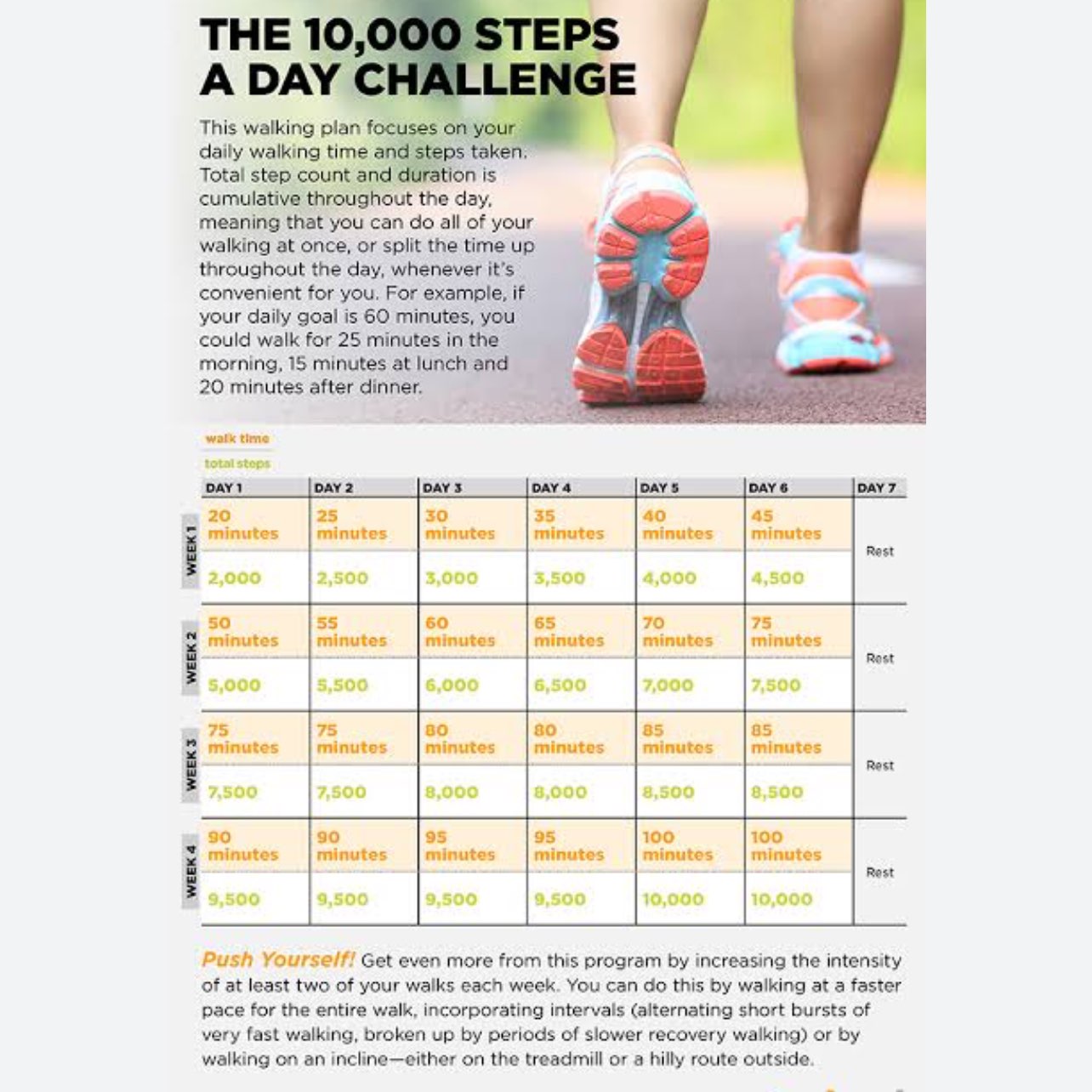 10000  daily steps in December logo