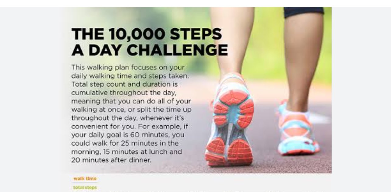 10000 daily steps in December banner