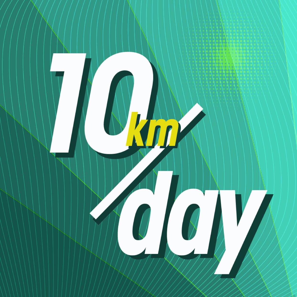 10 Km / day logo