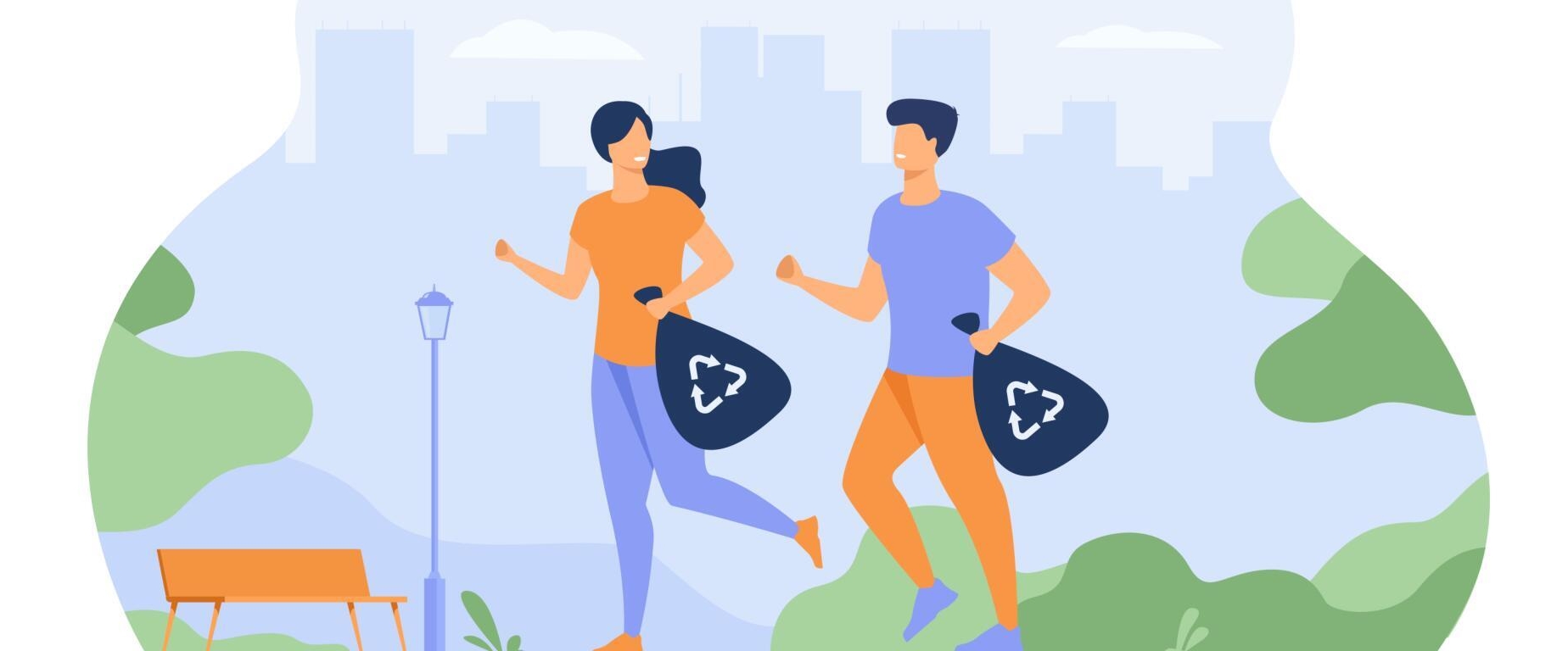 Plogging (for a cleaner world) banner