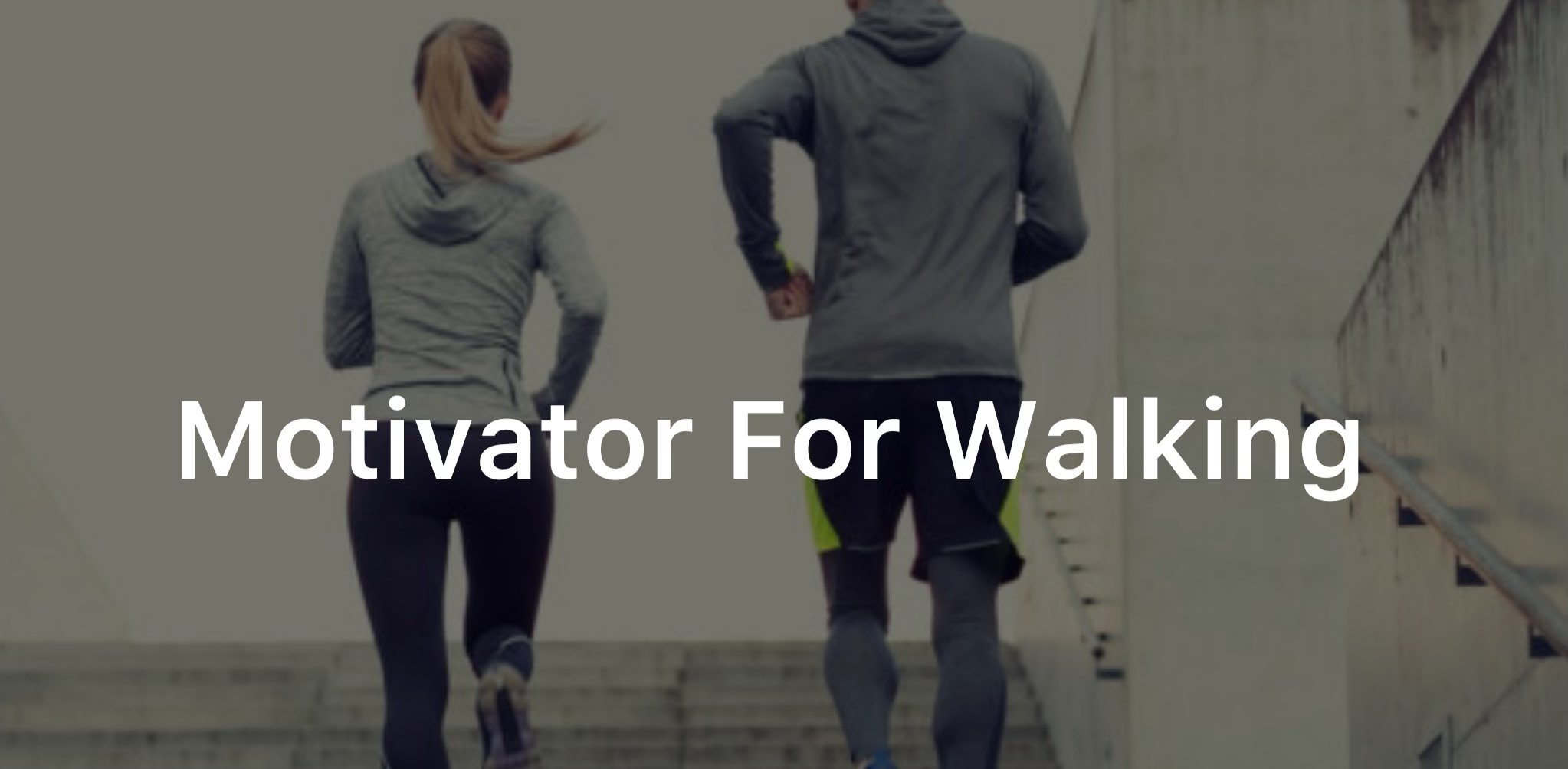 Motivator for walking banner