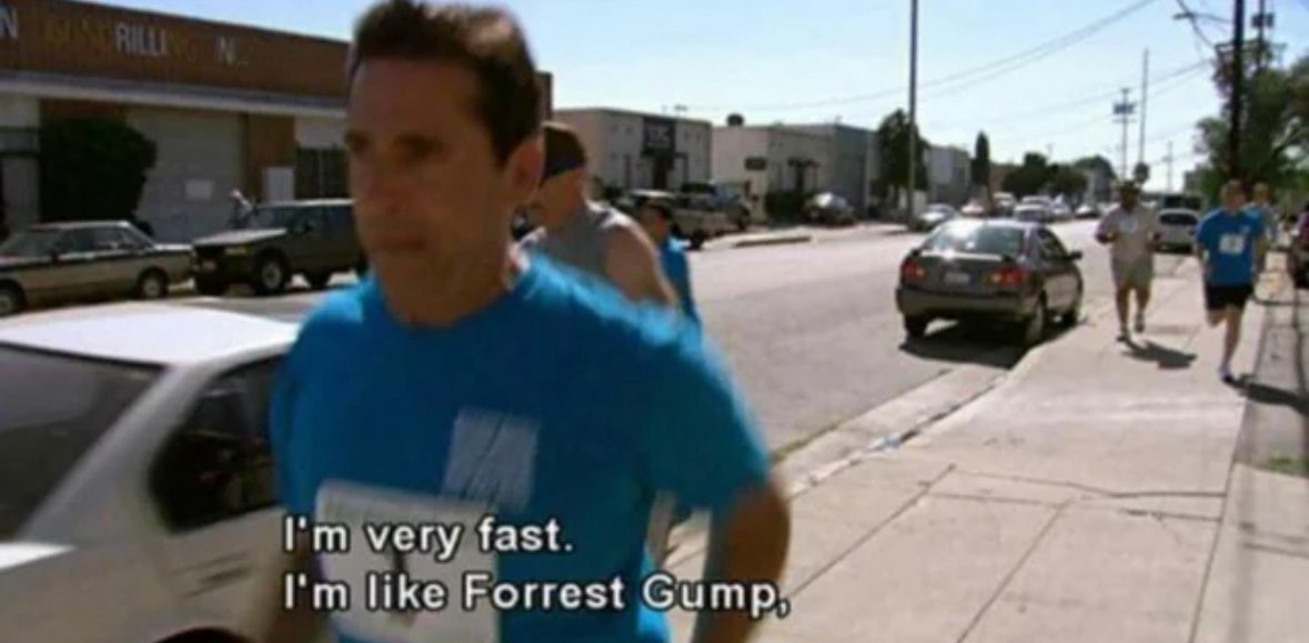 Michael Scott’s Fun Run banner