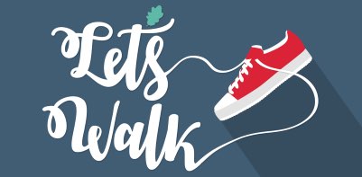 Walk to eat! banner