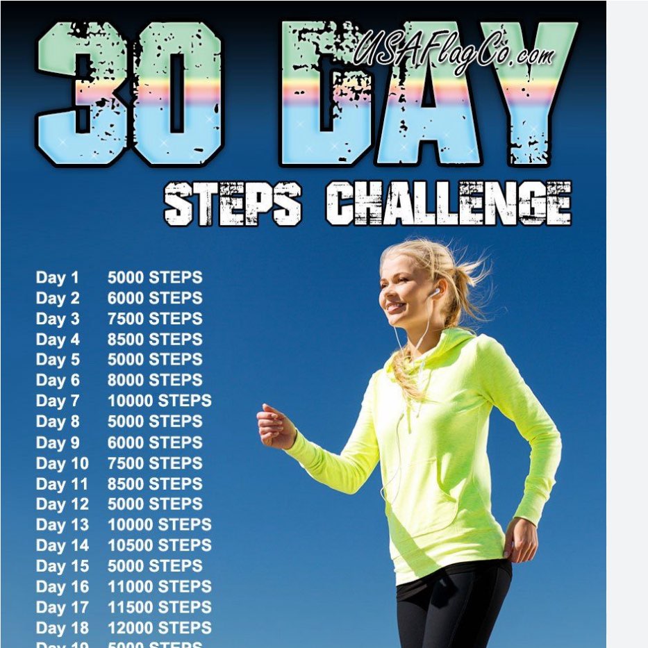30 days steps challenge logo