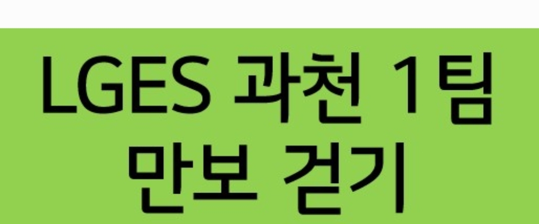 ● LGES 과천 1팀 만보 그룹 banner