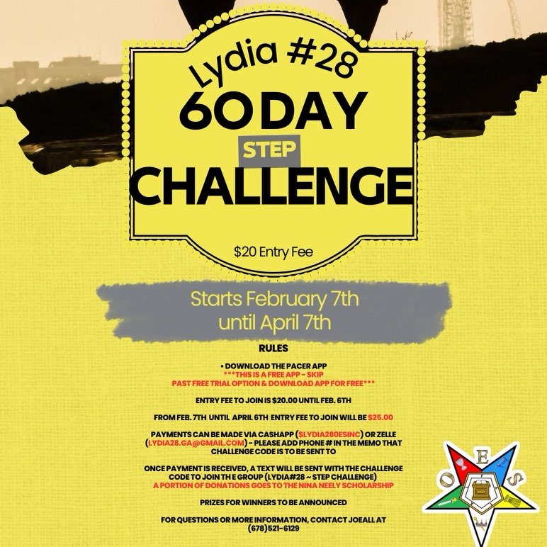 LYDIA #28 ~ STEP CHALLENGE logo