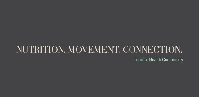 Toronto Health Community 👟🌱 banner