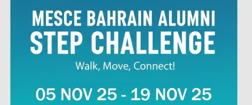 MESCE BH Alumni Step Challenge banner