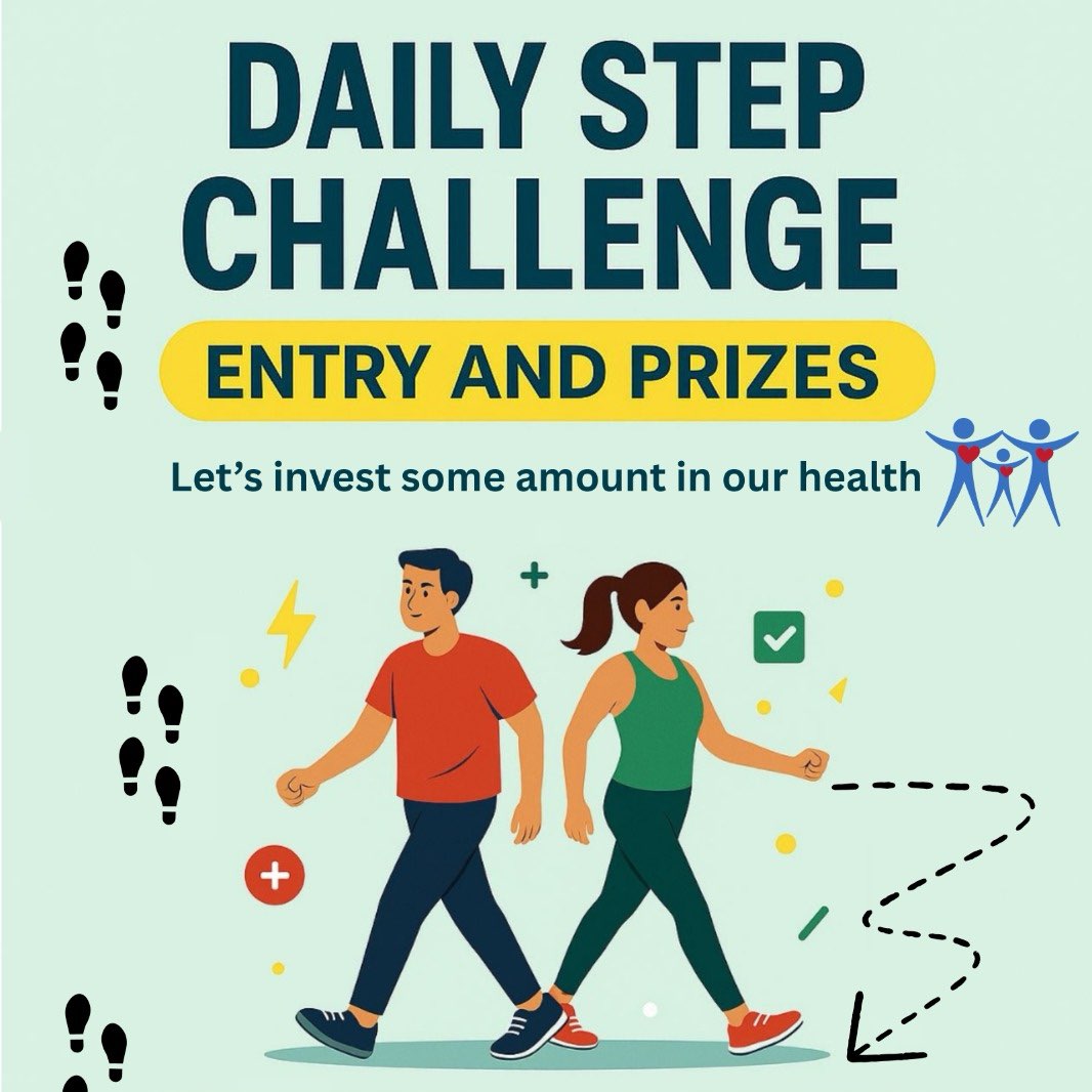 Daily Step Challenge Club 💪 logo