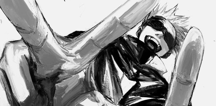 walking for gojo 💙💐 banner