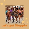 Let's Get Steppin'. logo