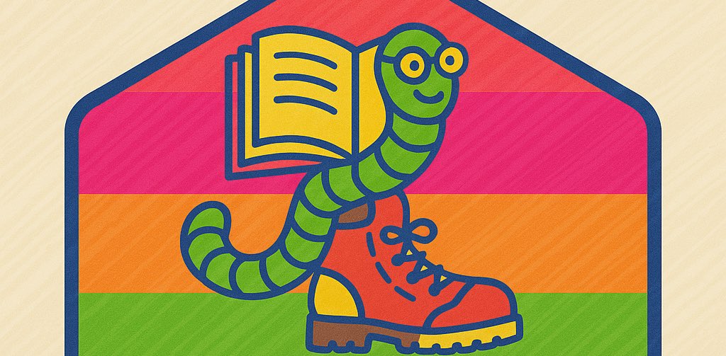 Book worms banner