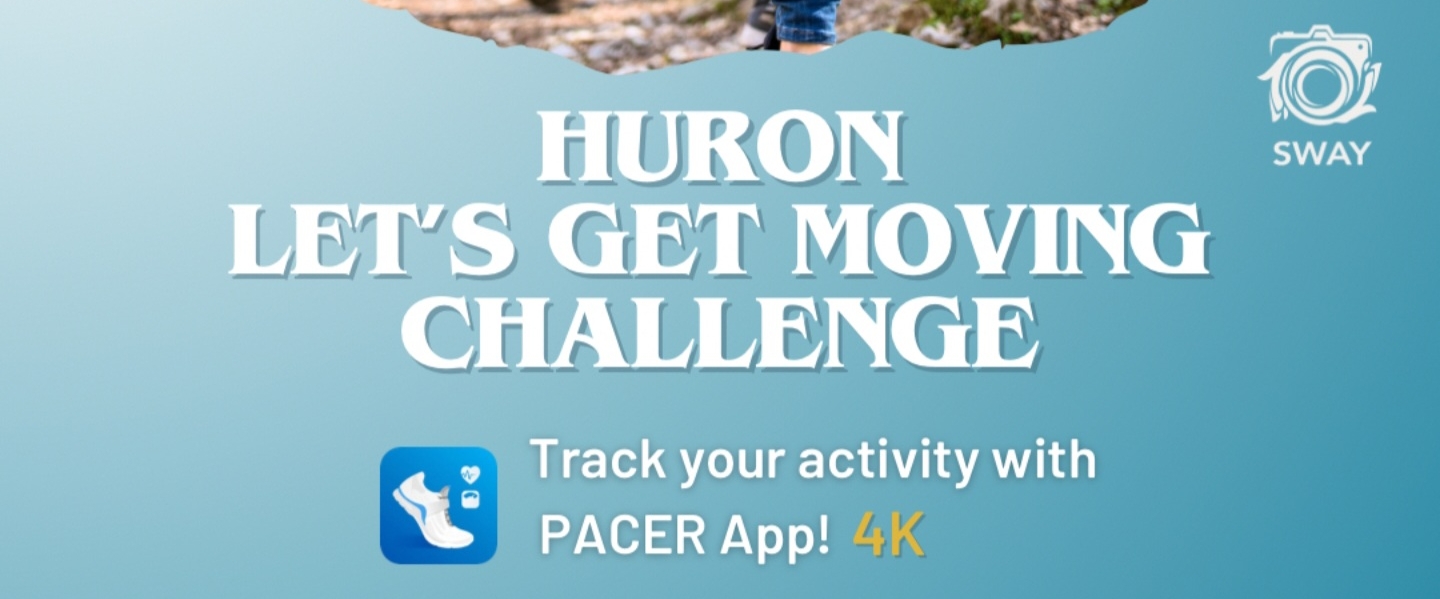 Huron Let's get moving - SWAY banner