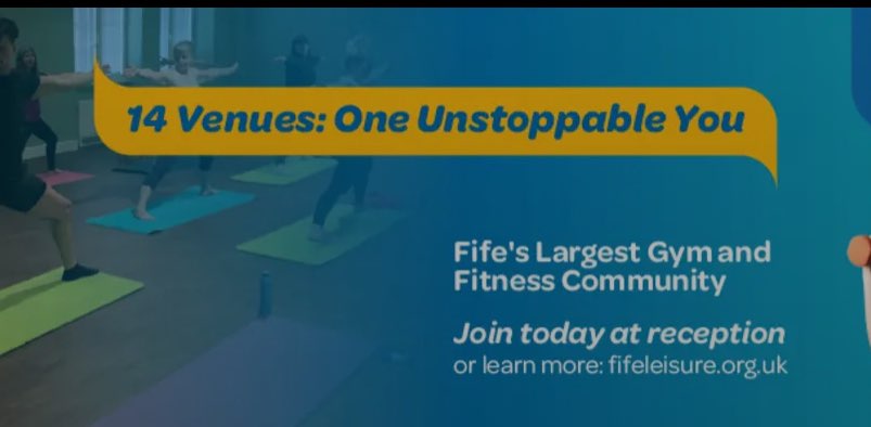 Leven swimming pool banner